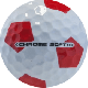 Golfové Lopty Callaway Chrome Soft Truvis white/red-3pcs